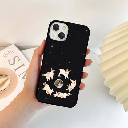 Lunar Bunny Dance Glass Case