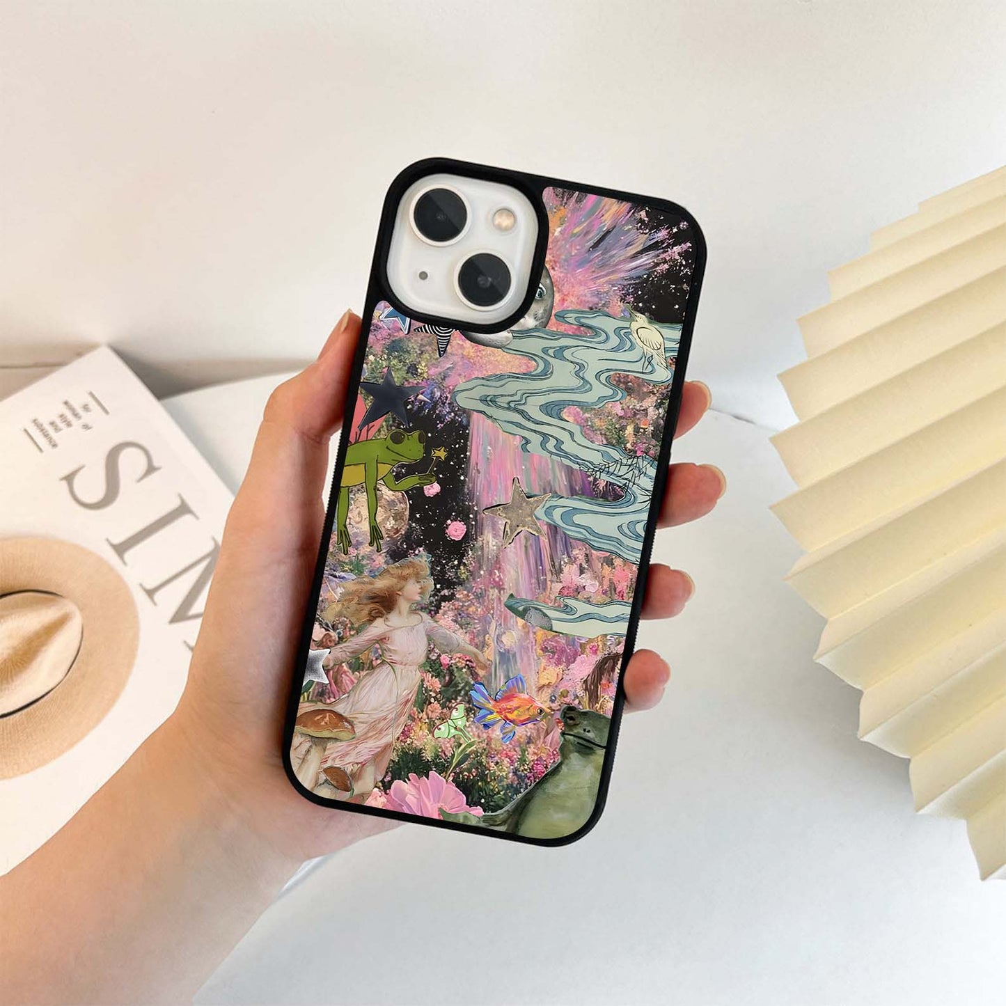 Sunset Crane Dance Glass Case