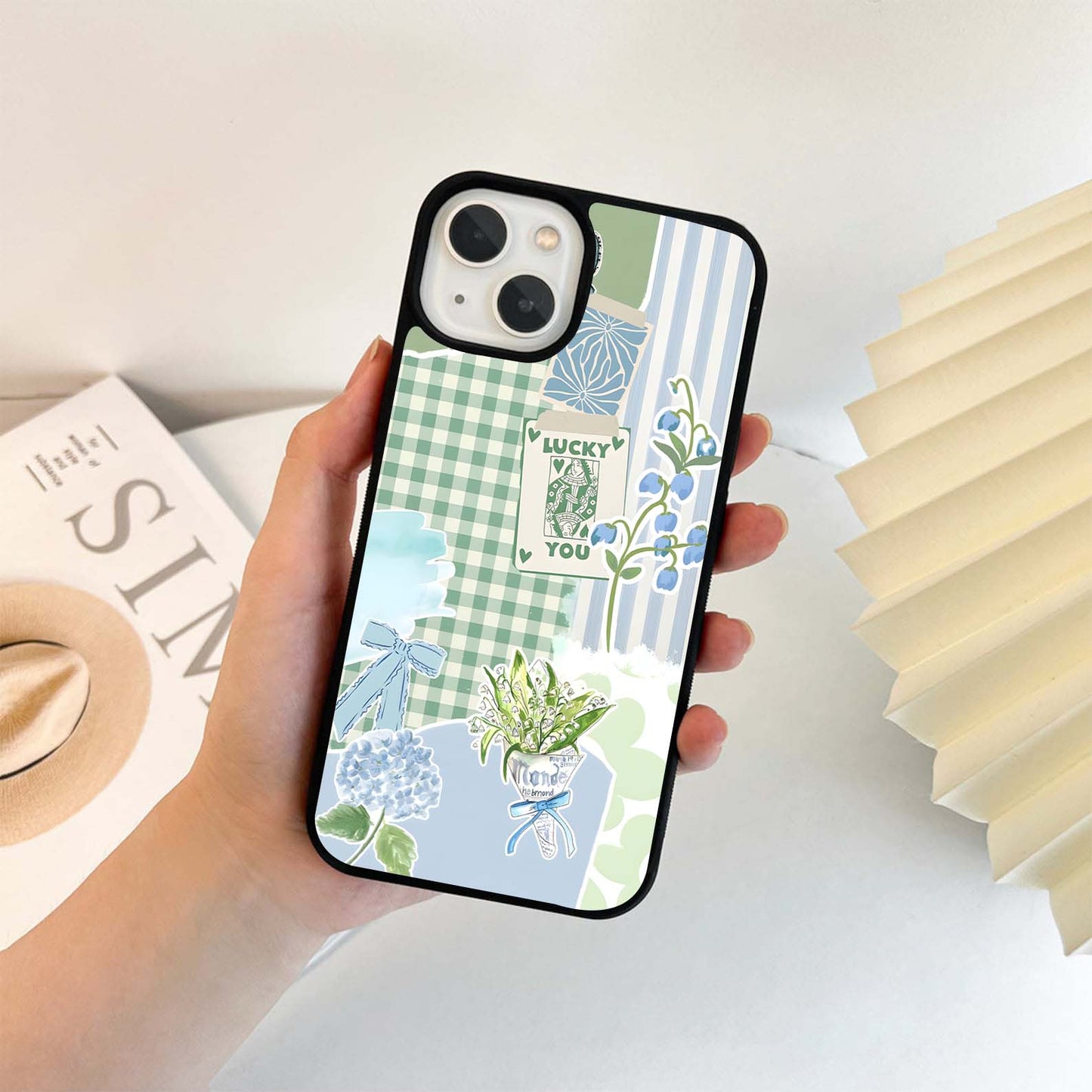 Scrapbook-Style Patchwork Glass Case