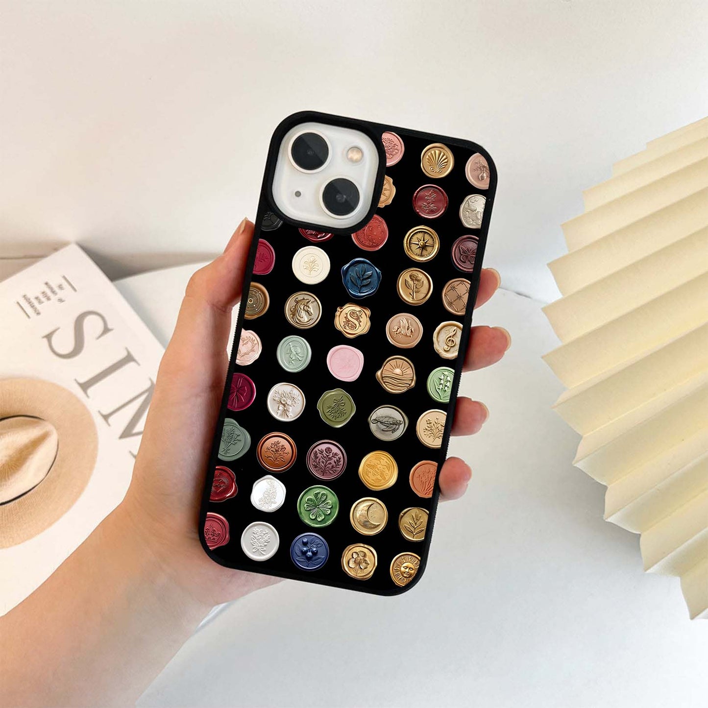 Wax Seal Pattern Glass Case