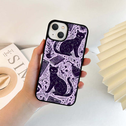 Witchy Cats and Magic Elements Glass Case
