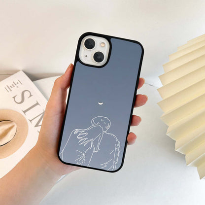 Moonlit Forever Couple Glass Case