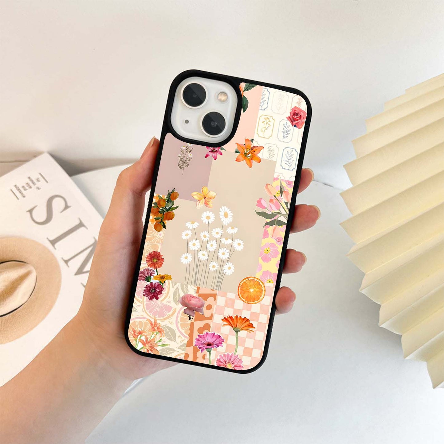 Warm Glow Petals Glass Case