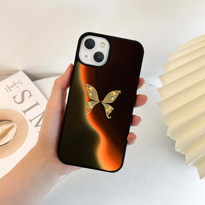 Waving Gradient Butterfly Glass Case