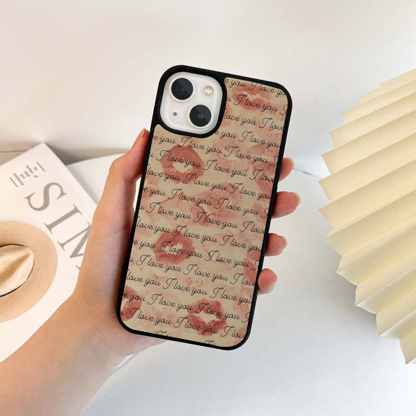 Endless Love Script Glass Case