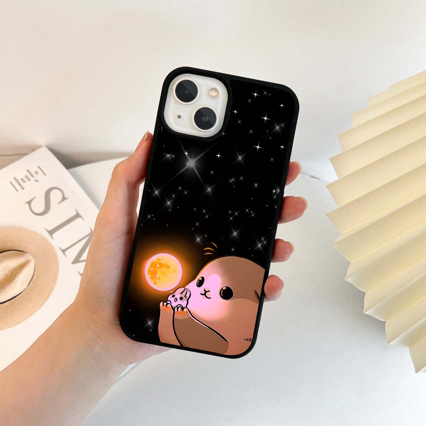 Glow Moon Rabbit Glass Case
