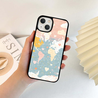 Love Around Earth Glass Case