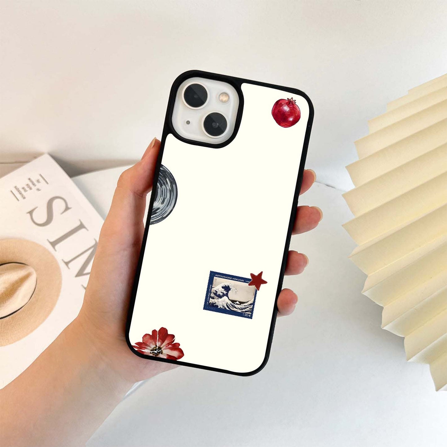 Classic Red Gingham Checks Glass Case