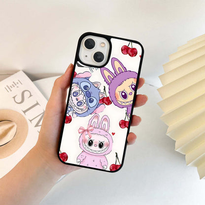 Labubu With Cherry Glass Case