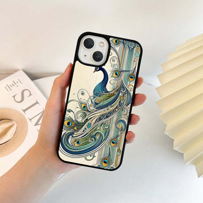 Peacock Royal Whirl Glass Case