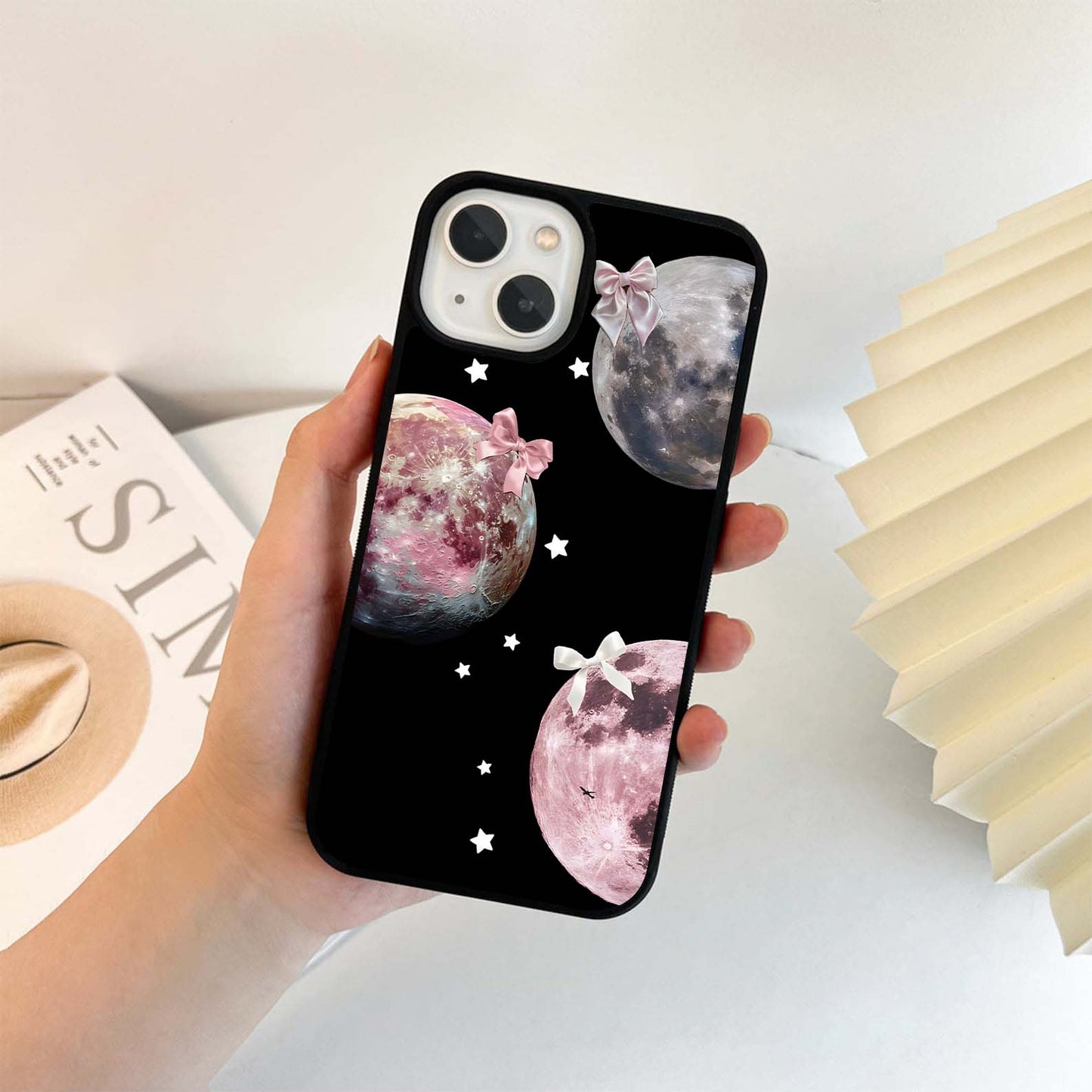 Celestial Planet Ribbons Glass Case