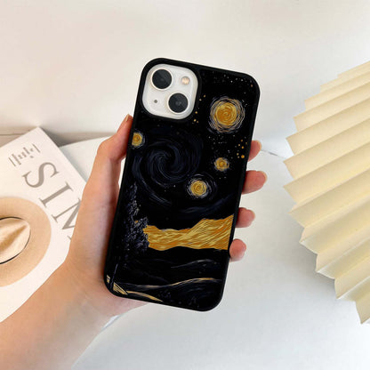 Black Vangogh Glass Case