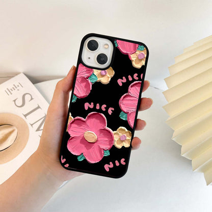 Textured Flower Pop Glass Case