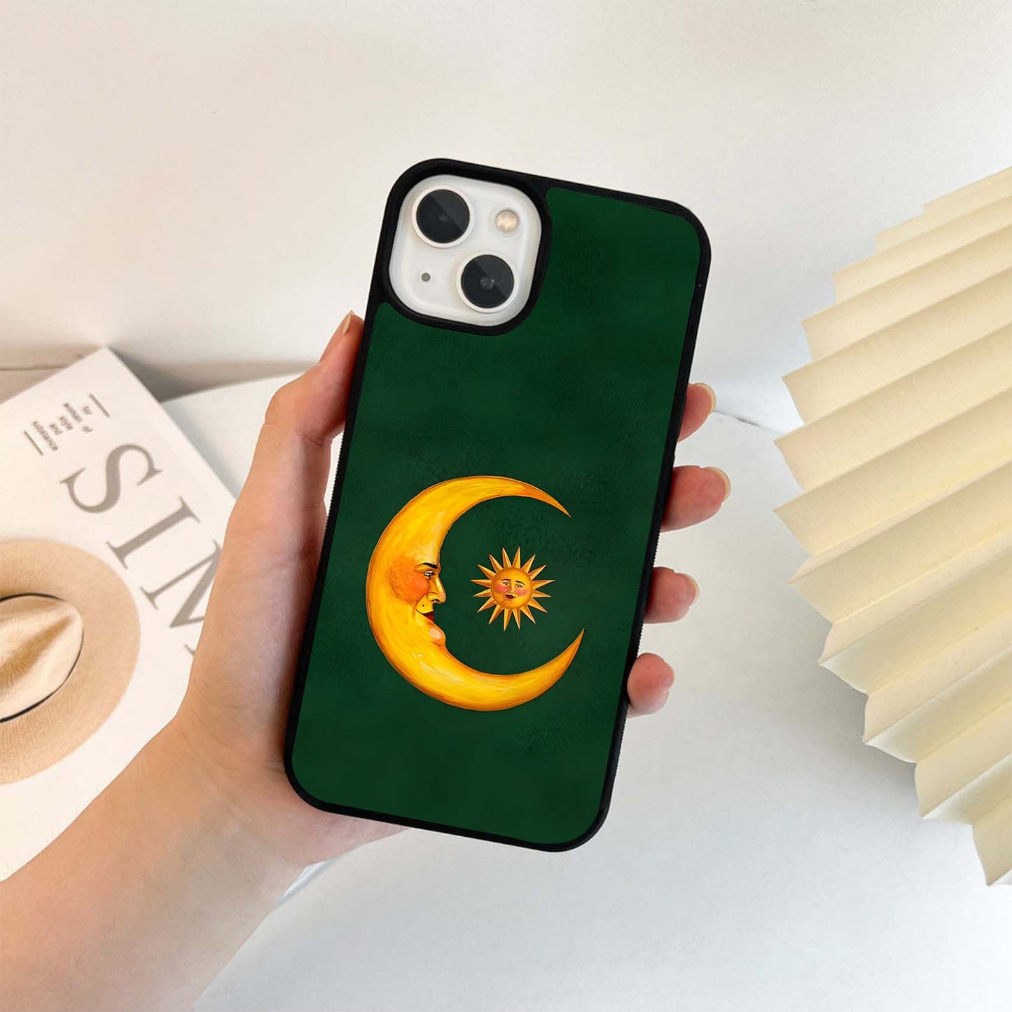 Midnight Floral Swirl Glass Case