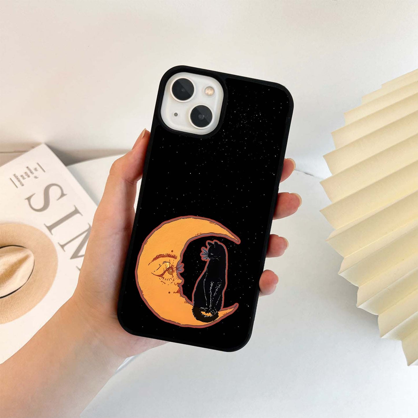 Moonlit Cat Gaze Glass Case