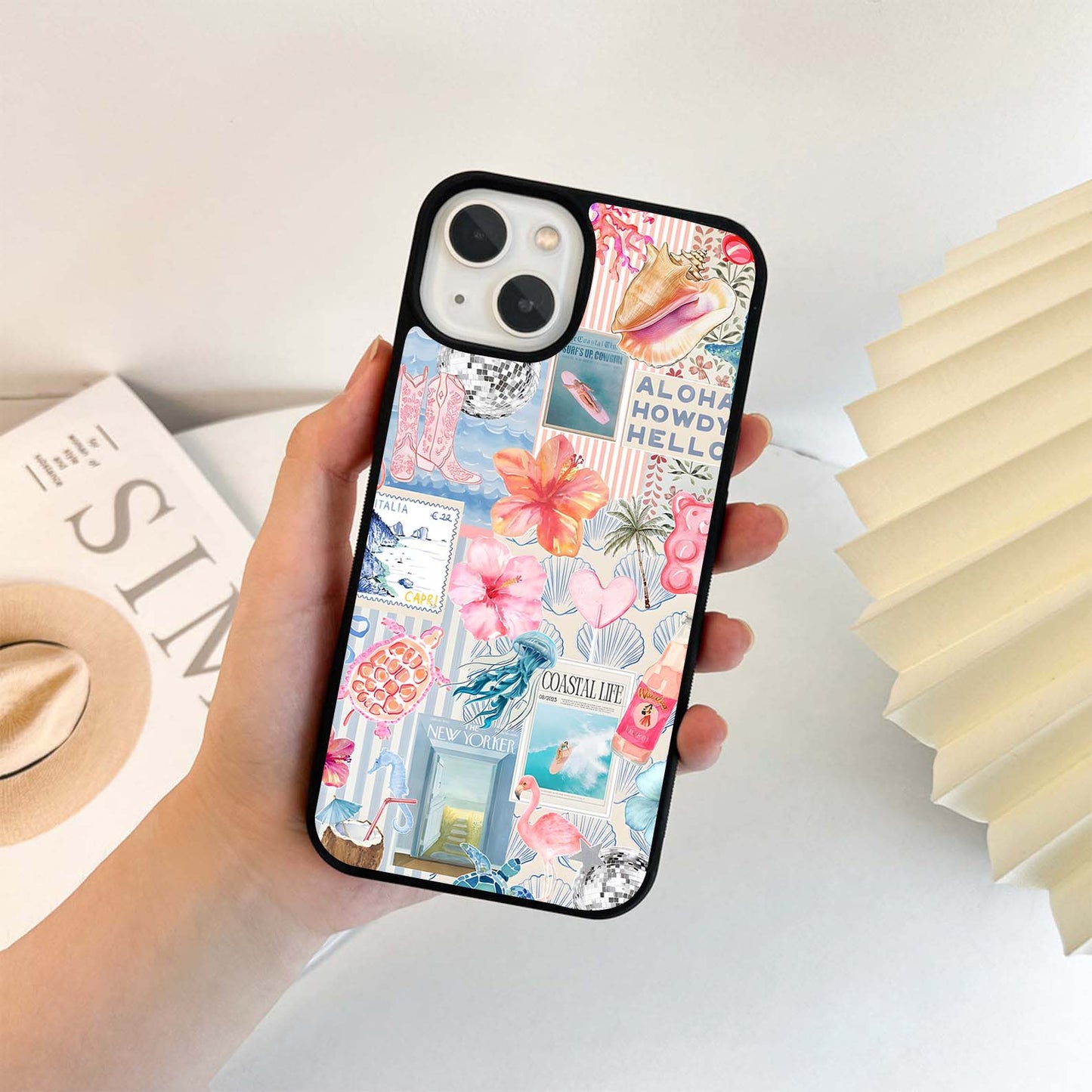 Coastal Cowgirl Dreams Glass Case