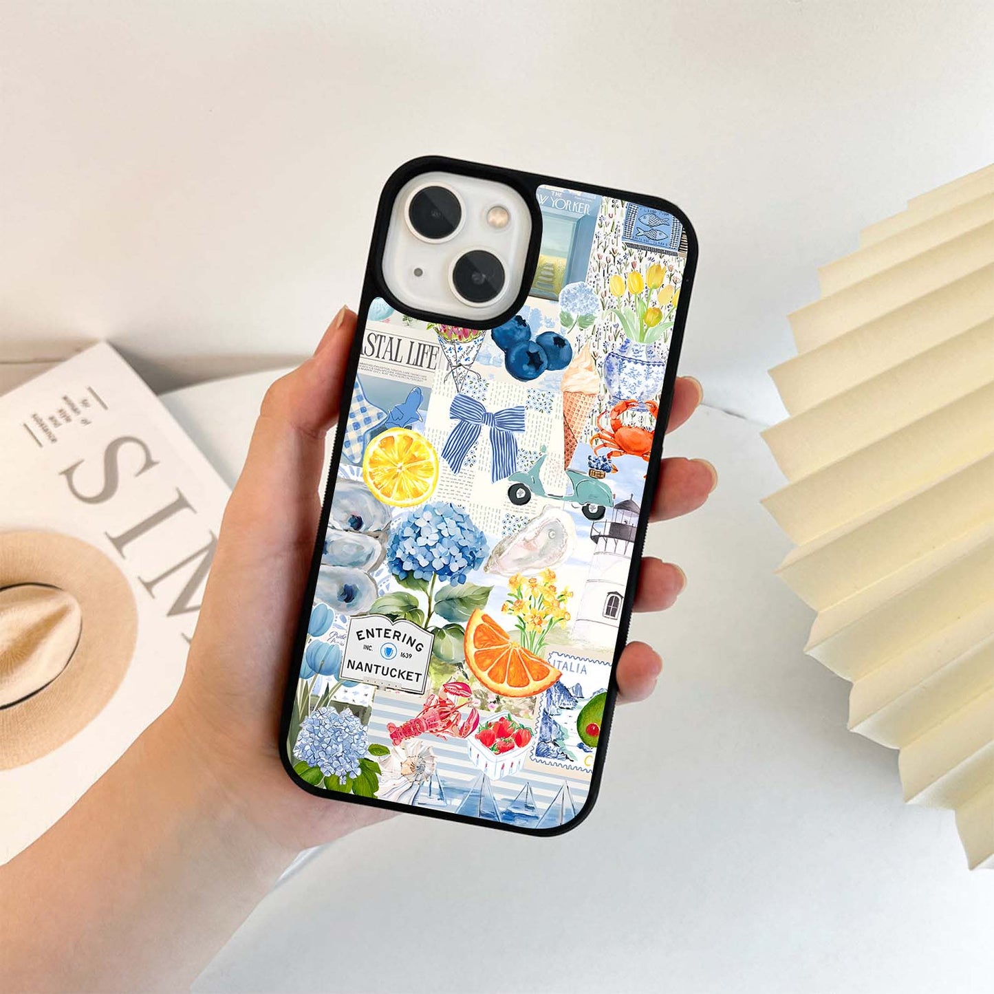 Coastal summery Glass Case