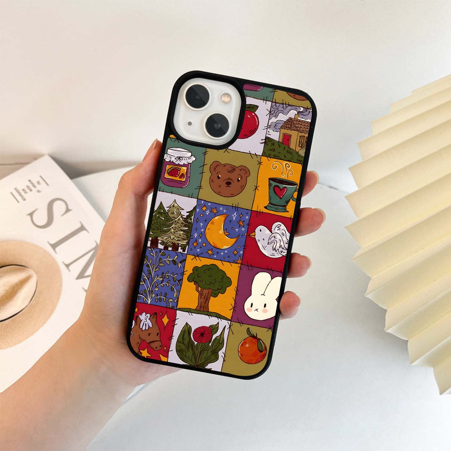 Patchwork Cozy Glass Case