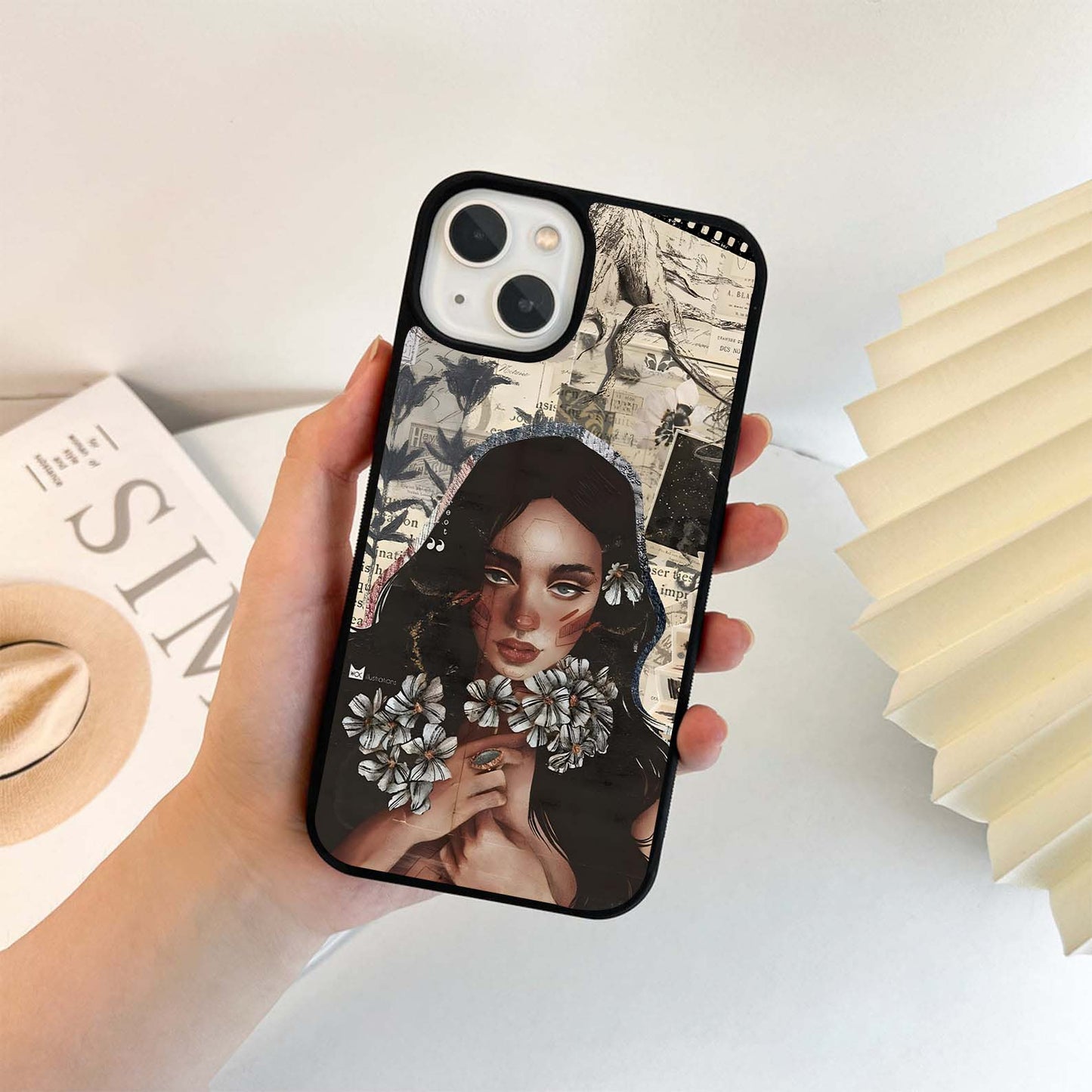 Poetic Vintage Muse Glass Case