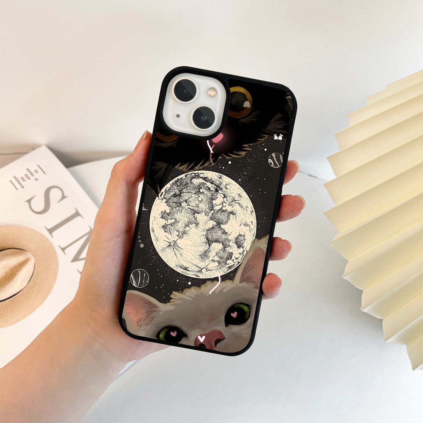 Cosmic Kitty Love Glass Case