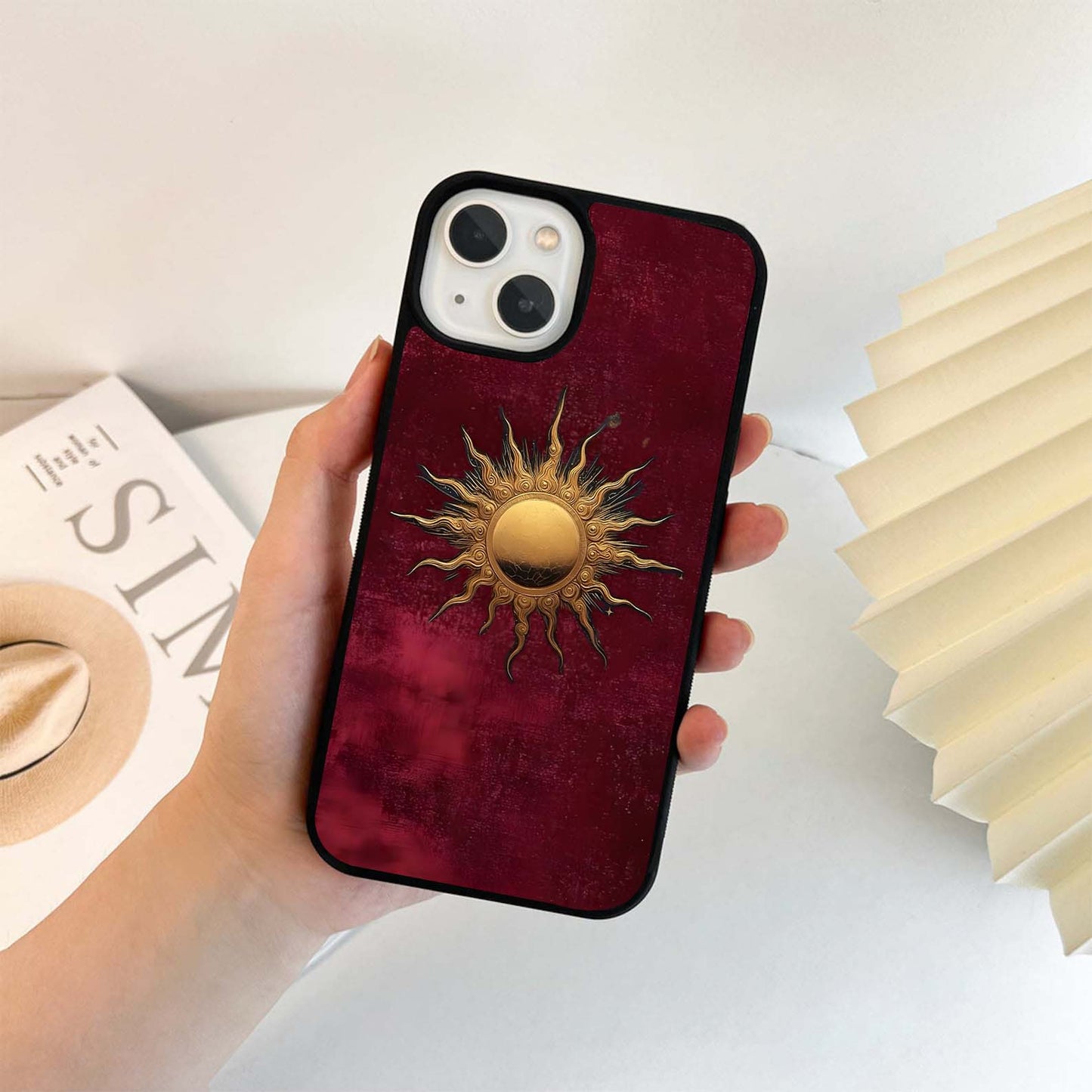 Gold Sun Blush Glass Case