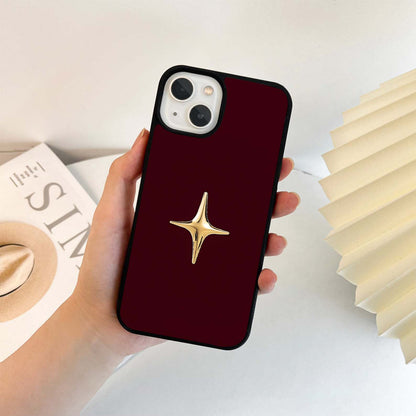 Single Radiant Golden Star Glass Case