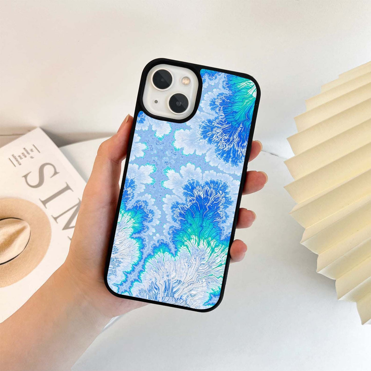 Frozen Bloom Flow Glass Case