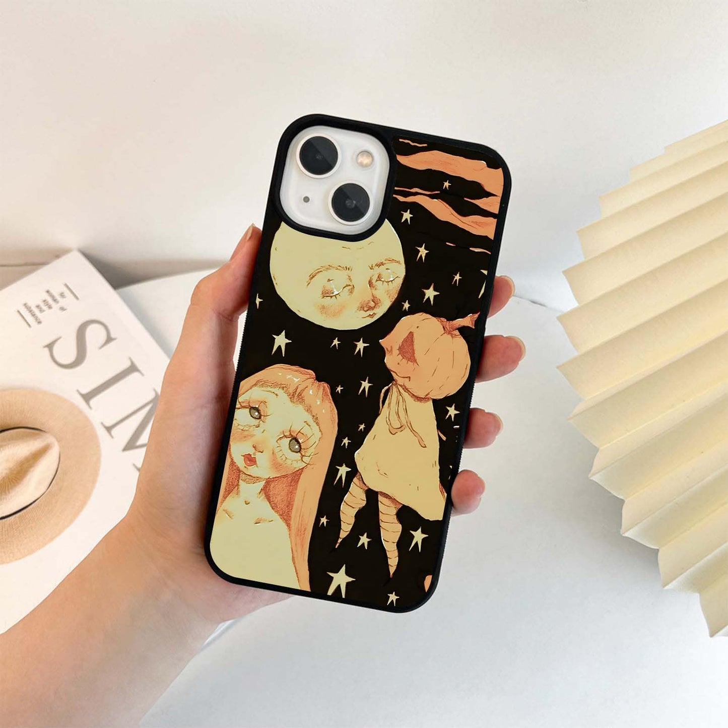 Pumpkin Moon Glass Case