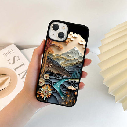 Layered Nature Escape Glass Case