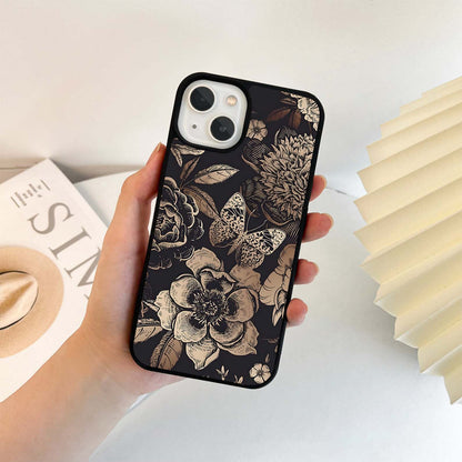 Antique Bloom Glass Case