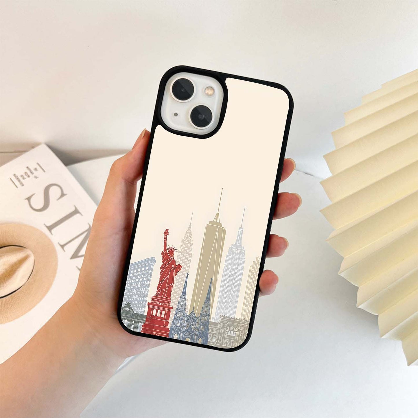 New York City skyline Glass Case