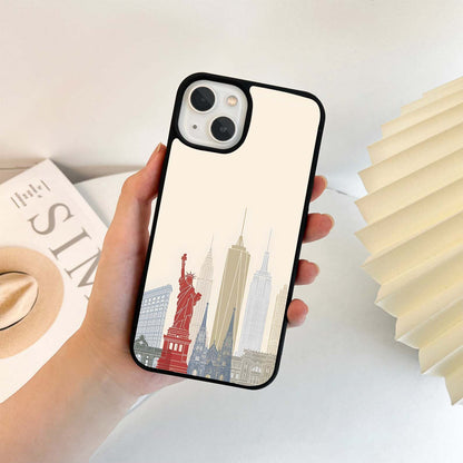 New York City skyline Glass Case