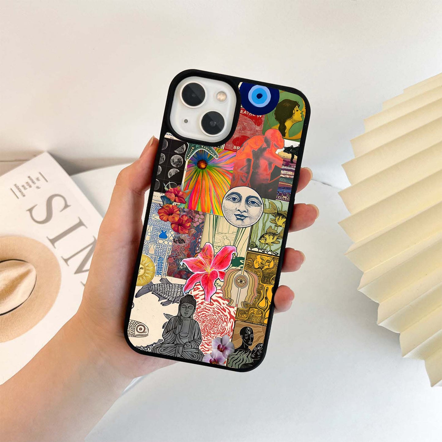 Cosmic Retro Vibe Glass Case