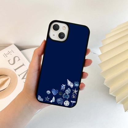 Ocean Blue Drops Glass Case