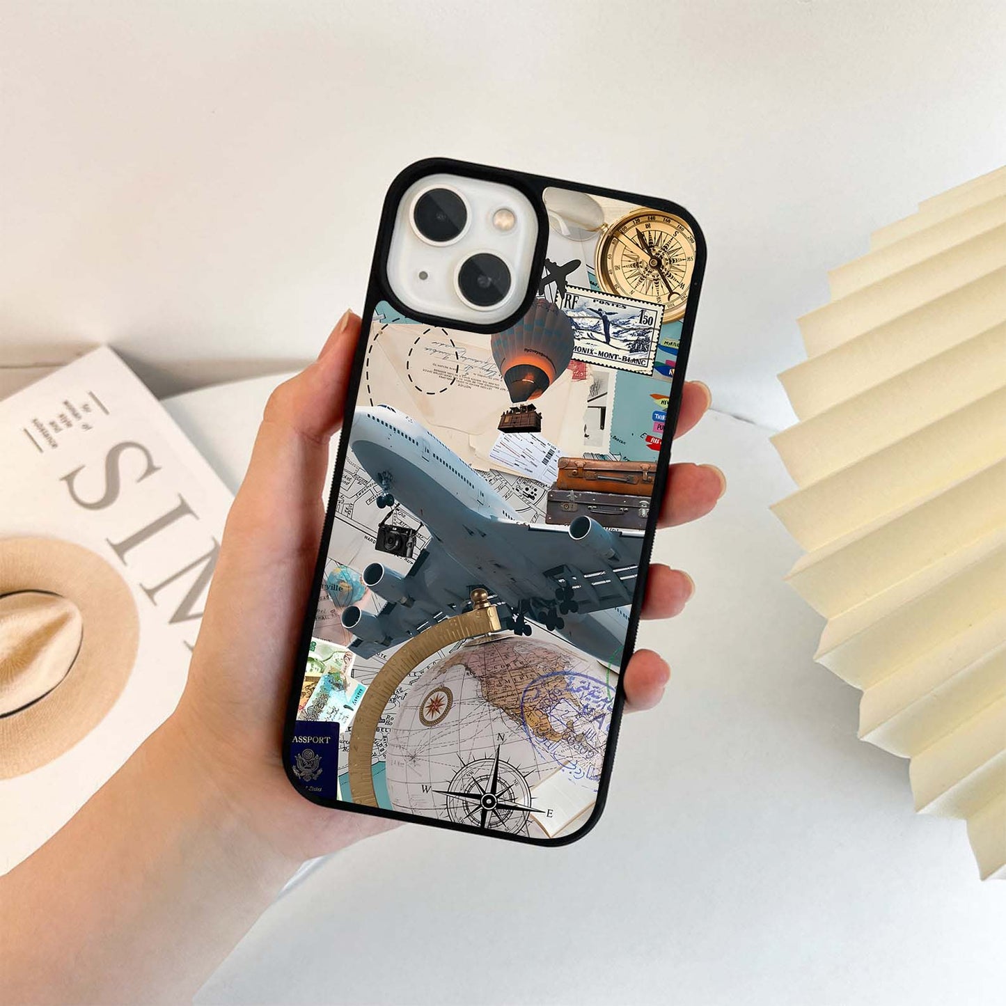 Travel Story Map Glass Case