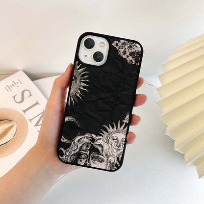 Solar Bloom Sketch Glass Case