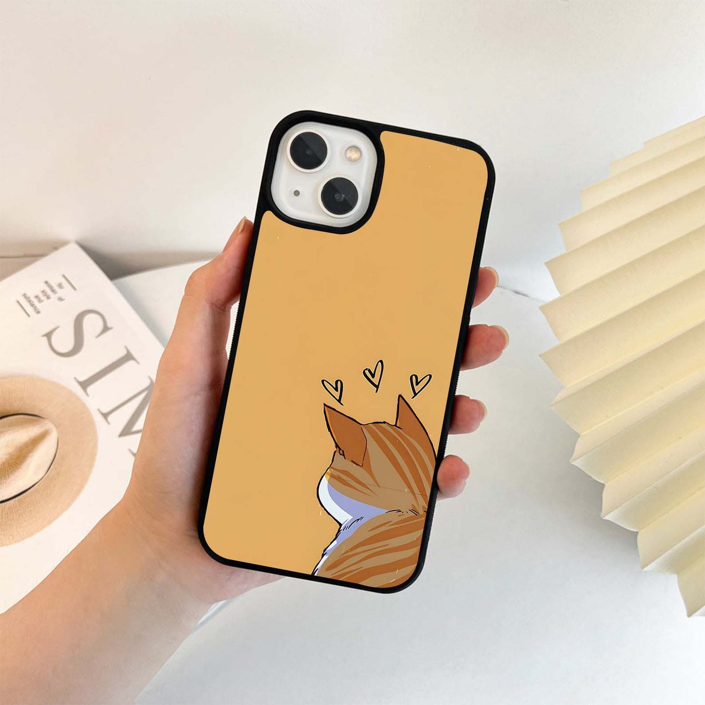 Thinking Cat Glass Case