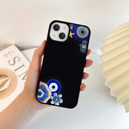 Aesthetic Blue Evil Eye Glass Case