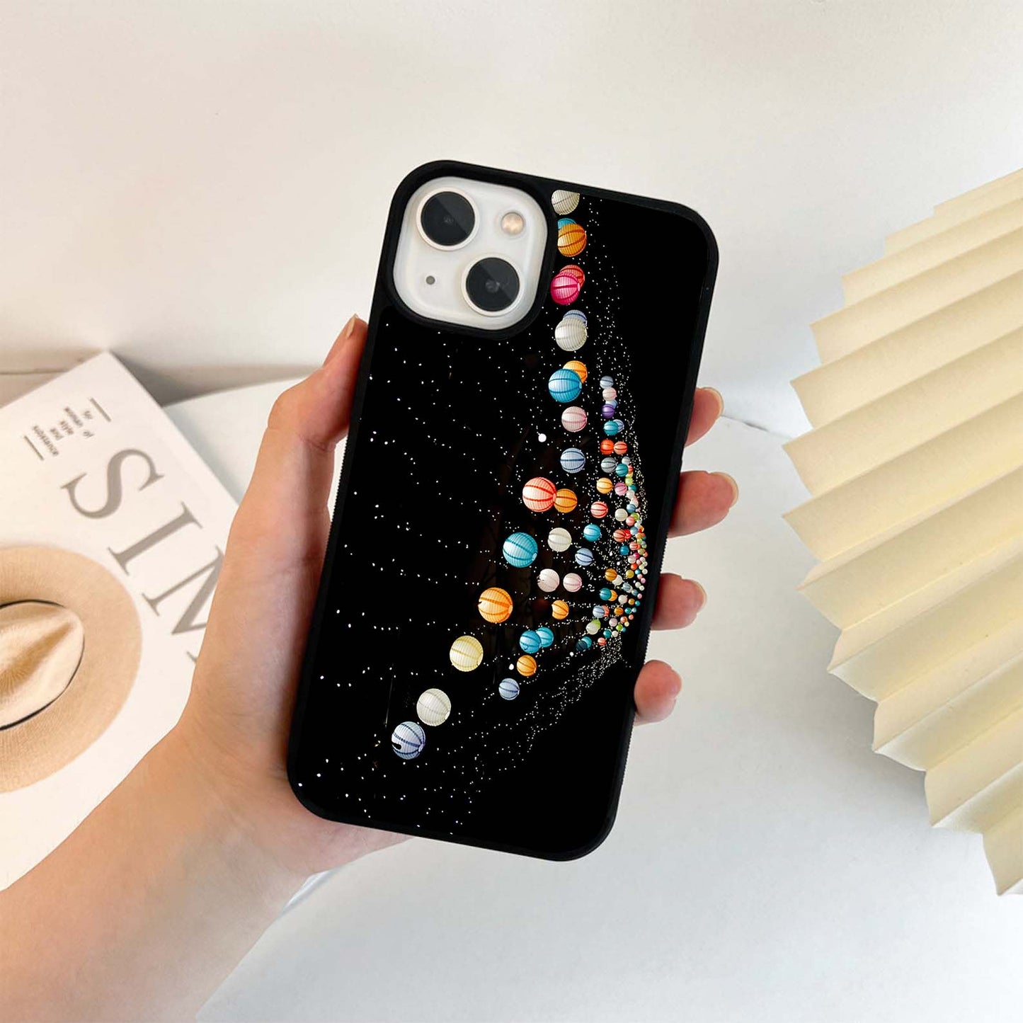 Paper Lantern Lights Glass Case