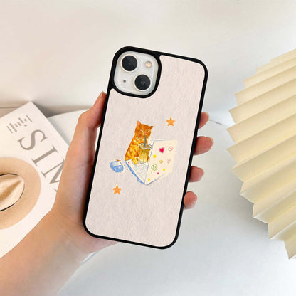 Cat Study Glass Case