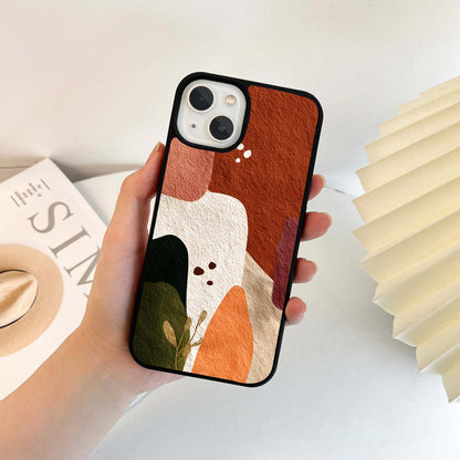 Earthy Abstract Art Glass Case