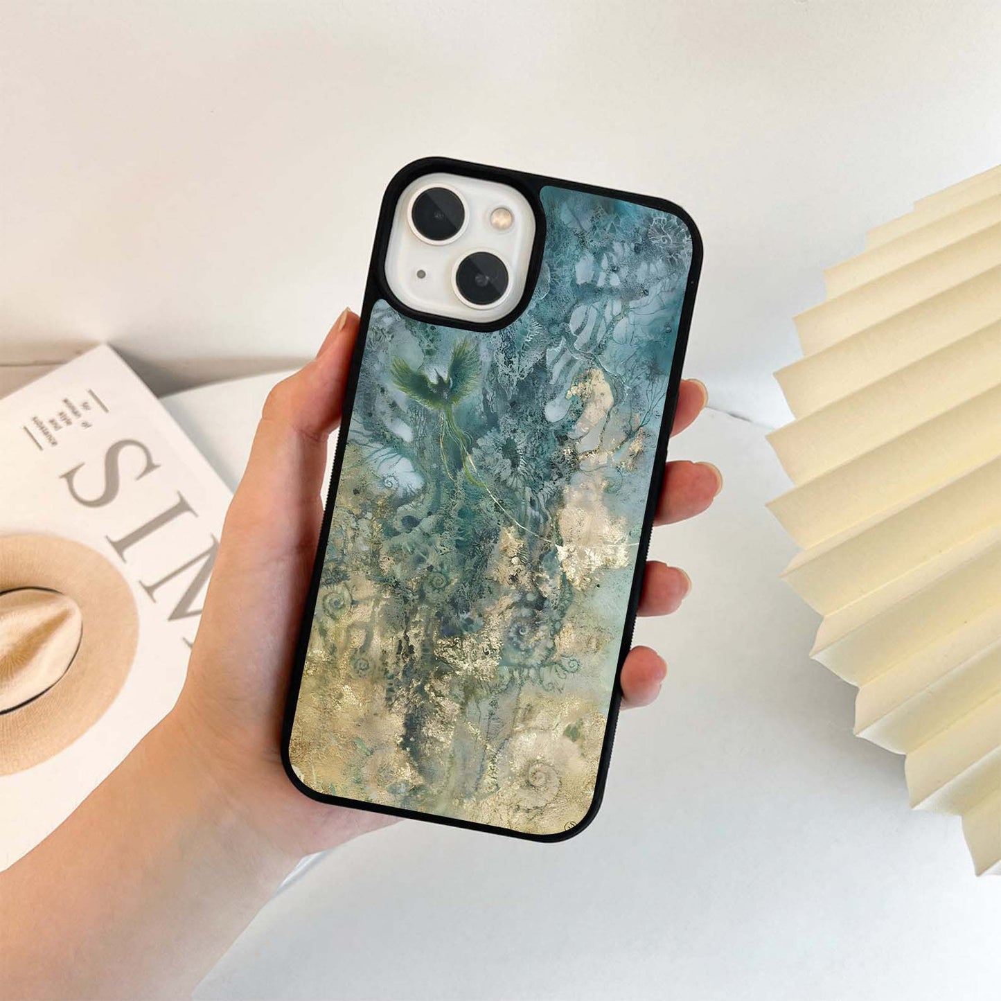 Mist Fern Rise Glass Case