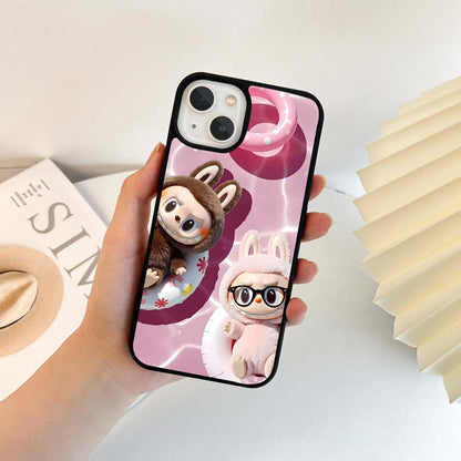 Swimming Labubu Glass Case