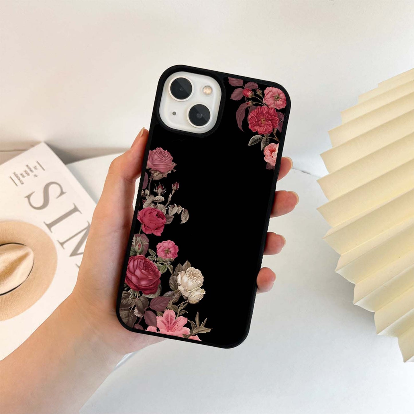 Crimson Rose Dust Glass Case