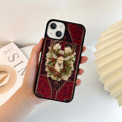 Cheery Deer Glass Case