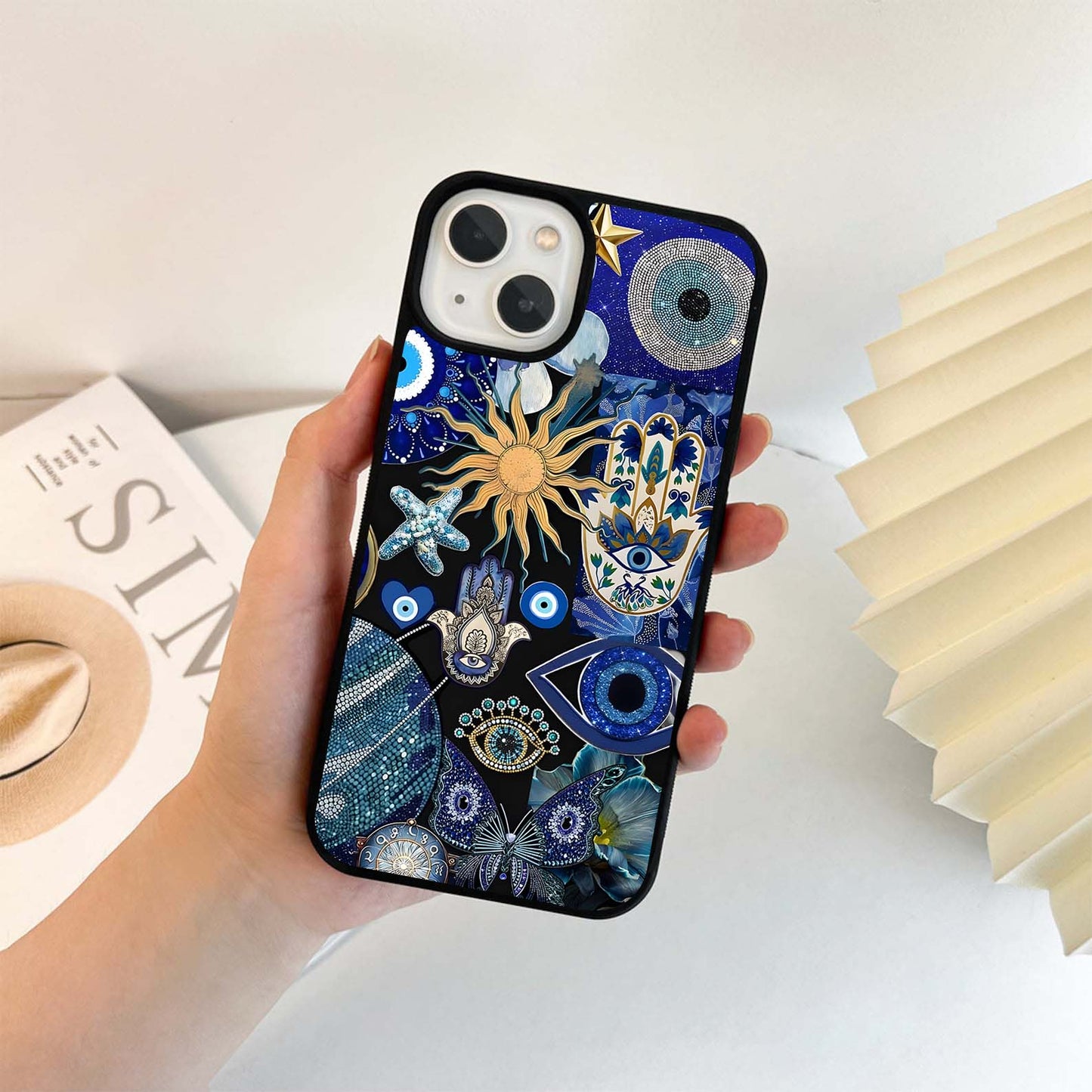 Evil Eye Charm Mix Glass Case