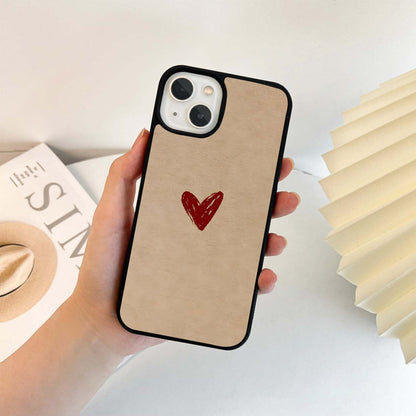 Simple Heart Statement Glass Case