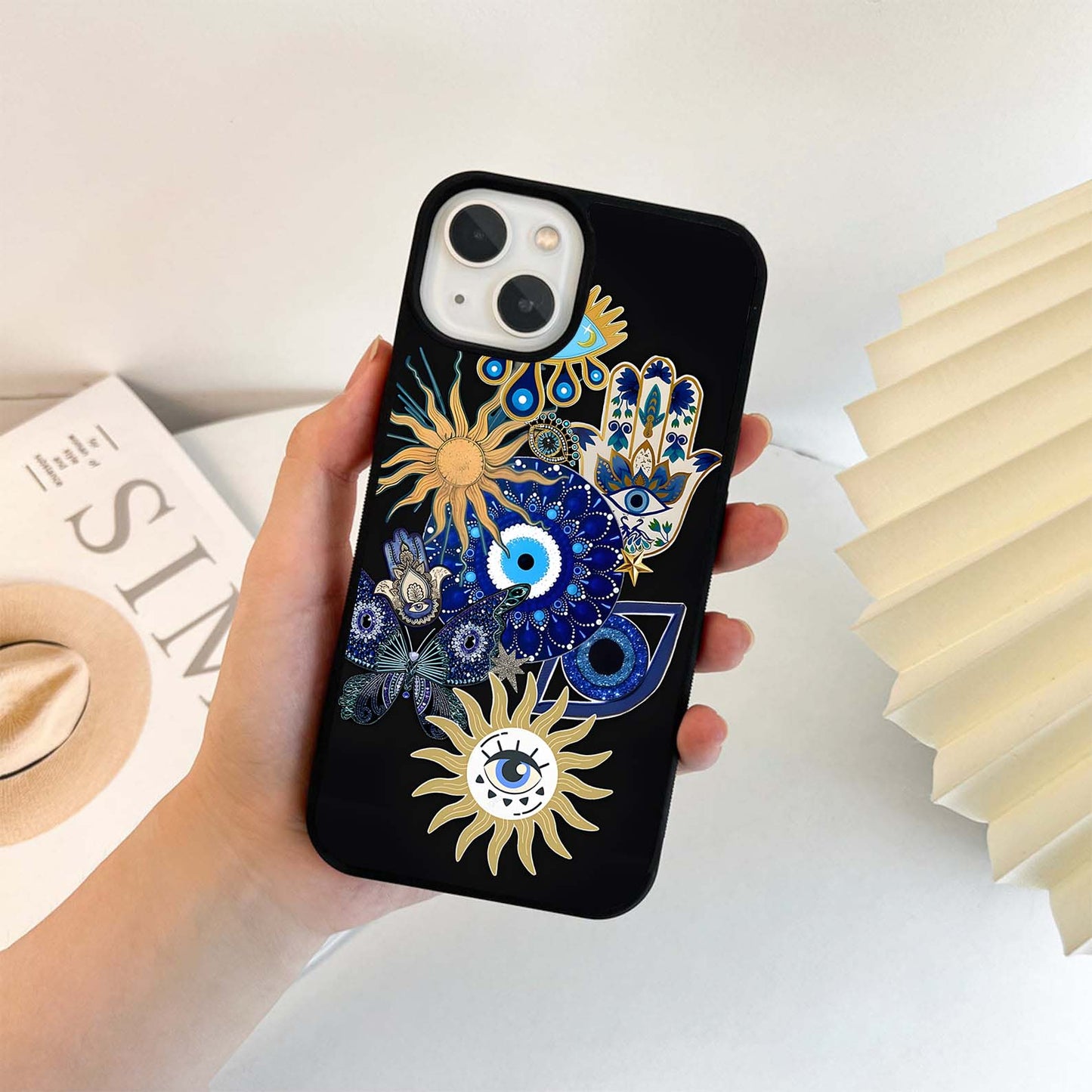 Evil Eye Charm Vibes Glass Case