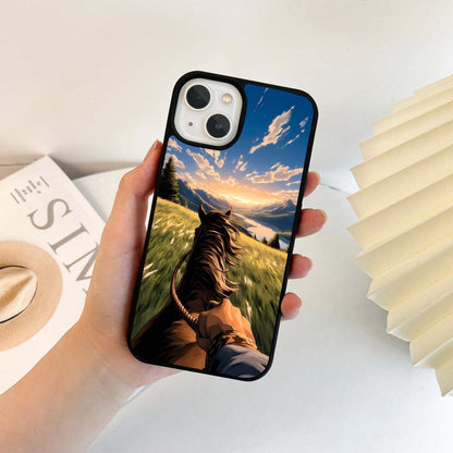 Fast Runing Horse Glass Case