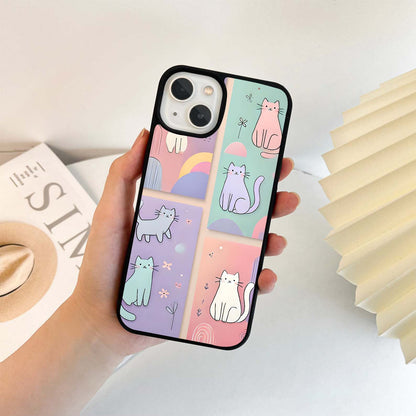 Cute Kitty Pastel Glass Glass Case